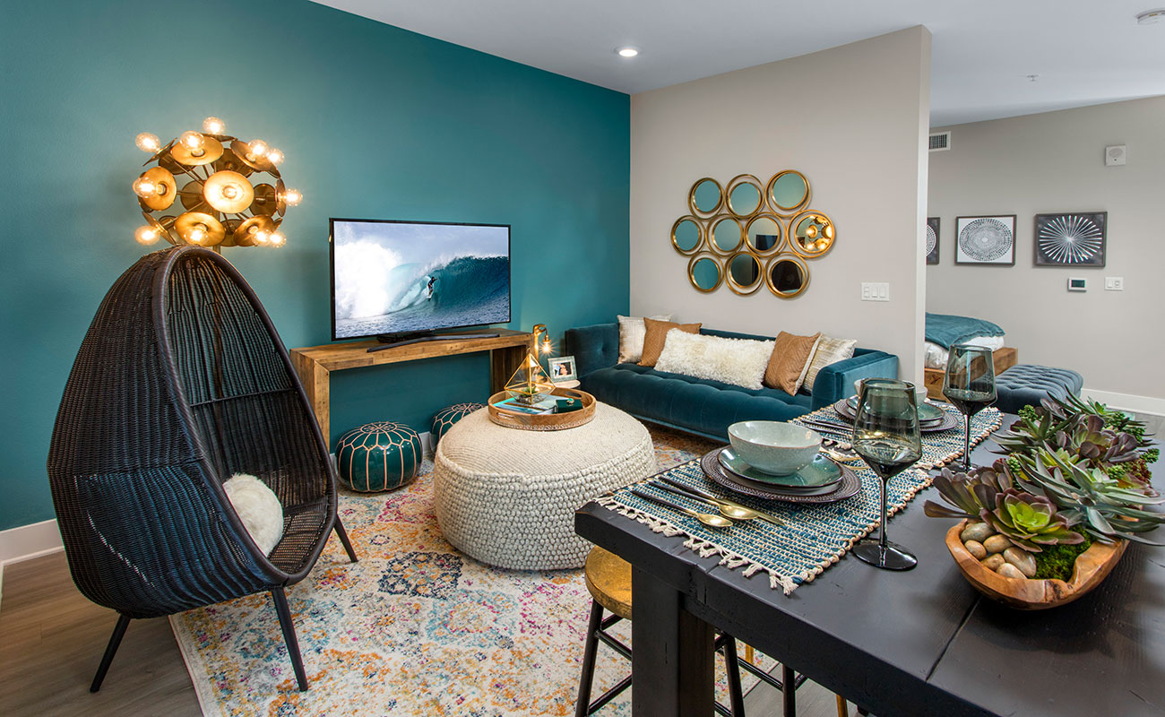 Apartments Irvine CA-The Royce Bedroom - Living